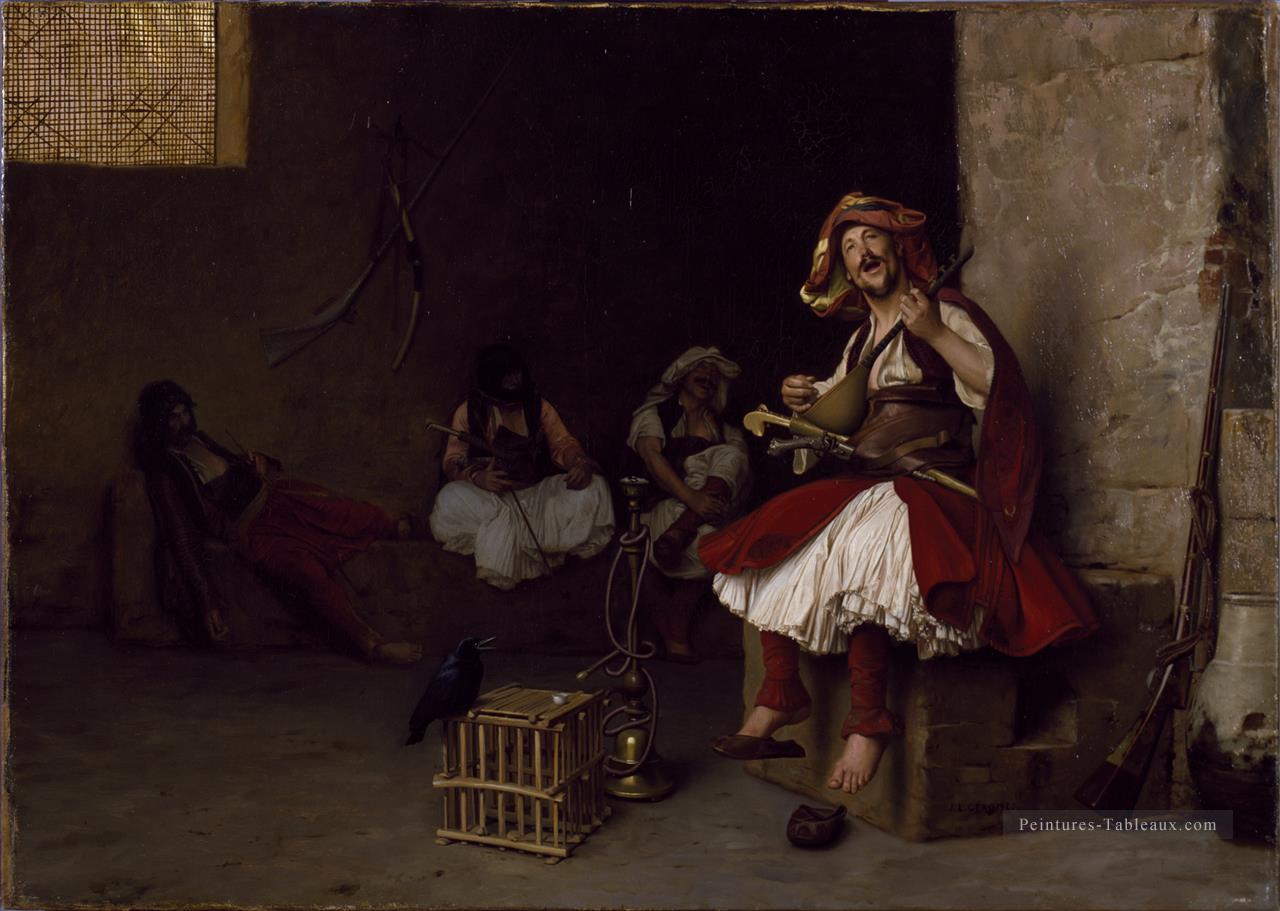 Bashi Bazouk chantant l’orientalisme grec arabe Jean Léon Gérôme Peintures à l'huile